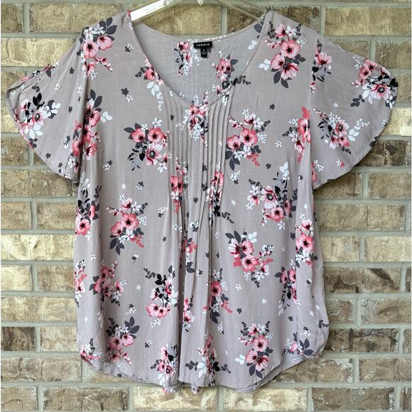 Torrid Floral Shirts Lot Womens Plus Size 3X 3 Sleeveless Tops Comfy Blouse - Picture 7 of 12